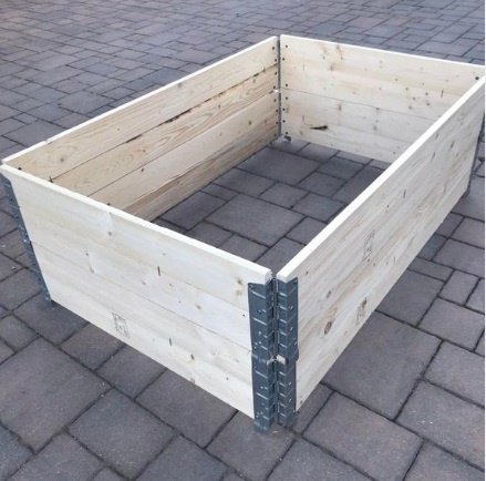 Paletové ohrádky záhony