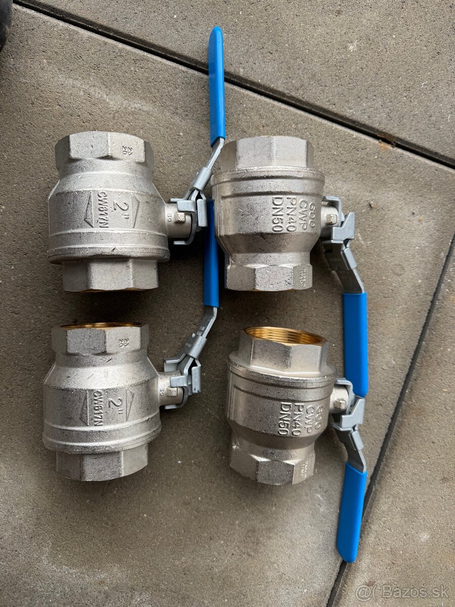 Vodné guľové ventile