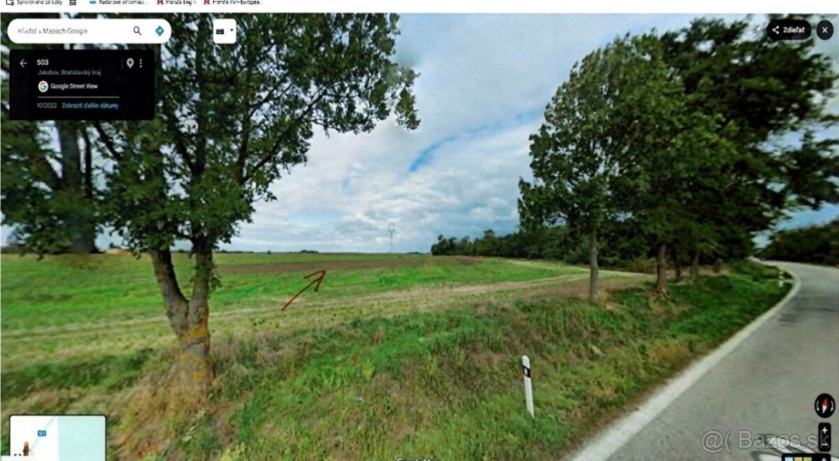 Orna pôda 411m2, parcela registra C