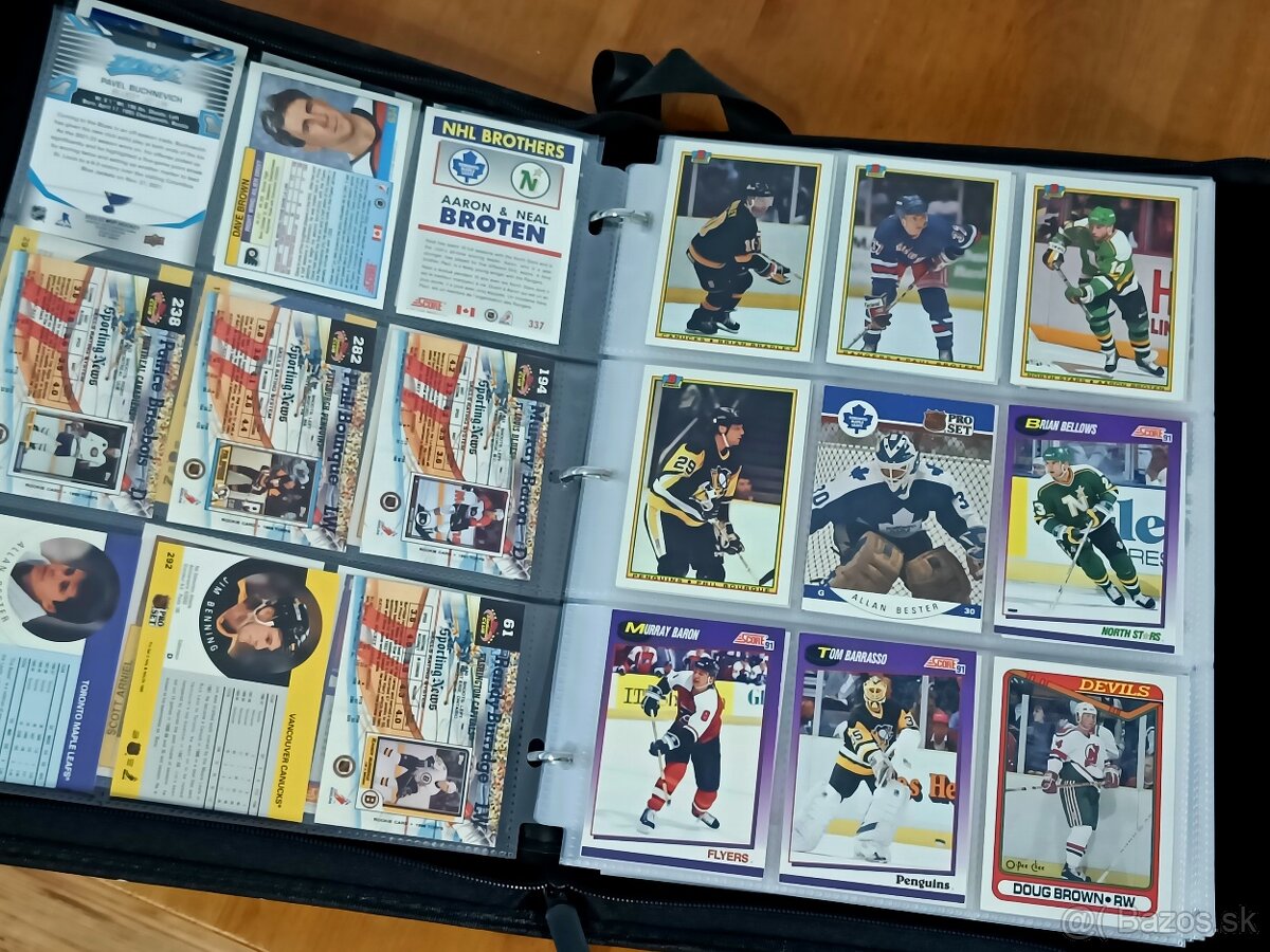 Velké album NHL kartiček - Jágr, Hašek, Růžička, Gretzky...