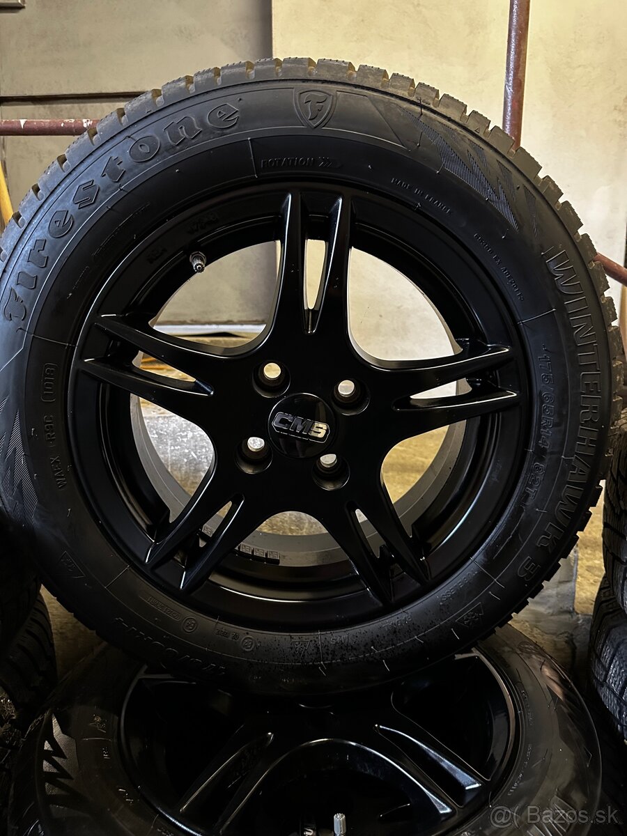 4x98 R14 5,5J ET38 + 175/65 R15 zimné