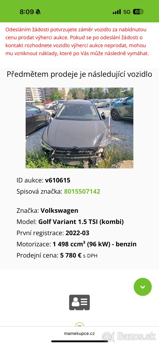 Vw golf 8 combi 2022 1.5 Tsi ambient