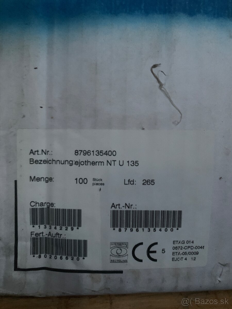 Hmoždinky ejotherm STR Nt U 135 mm