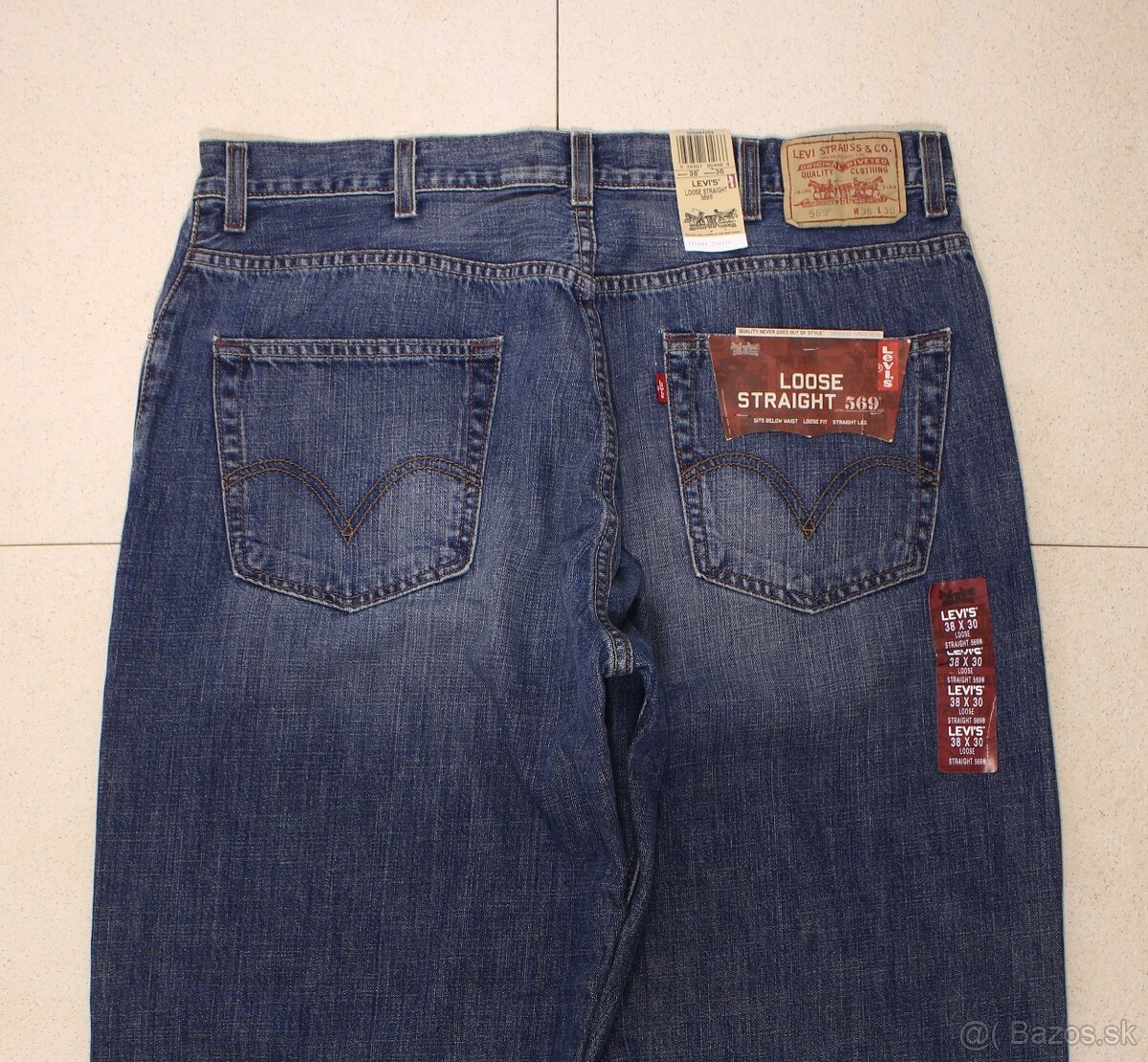 Pánské džíny Levi's 569 W38/L30=49/108cm p243
