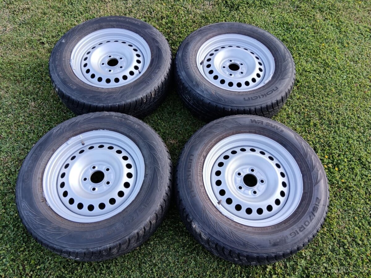 Plechové disky s pneumatikami 6.5x16 5x114.3 ET31.5