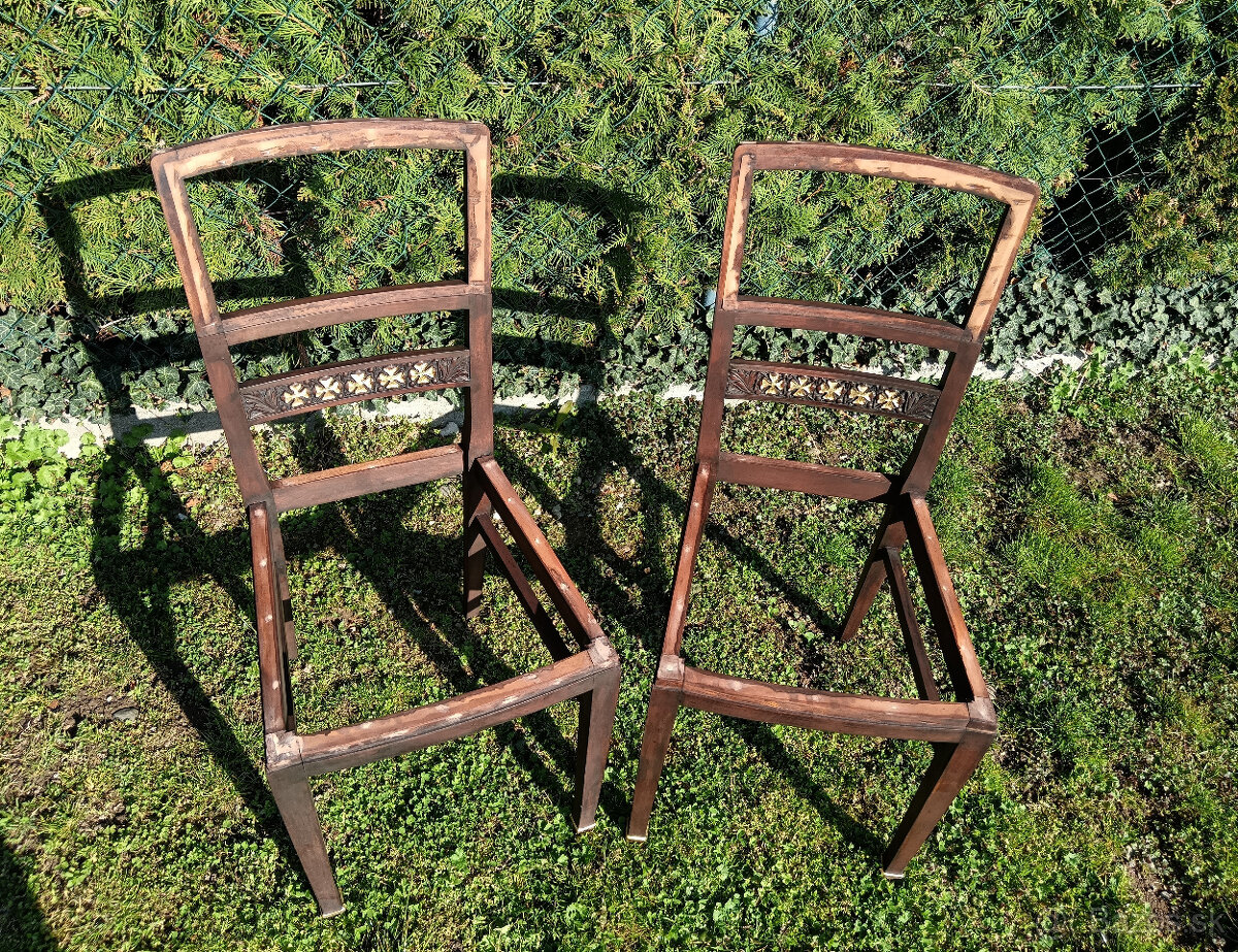 Starožitné stoličky z obd. historizmu cca 1860 na dokončenie