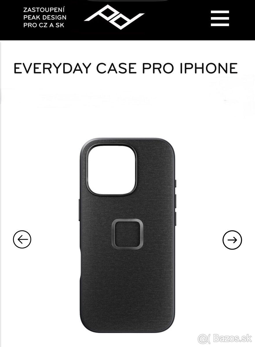 KRYT IPHONE 15 PRO PEAK DESIGN