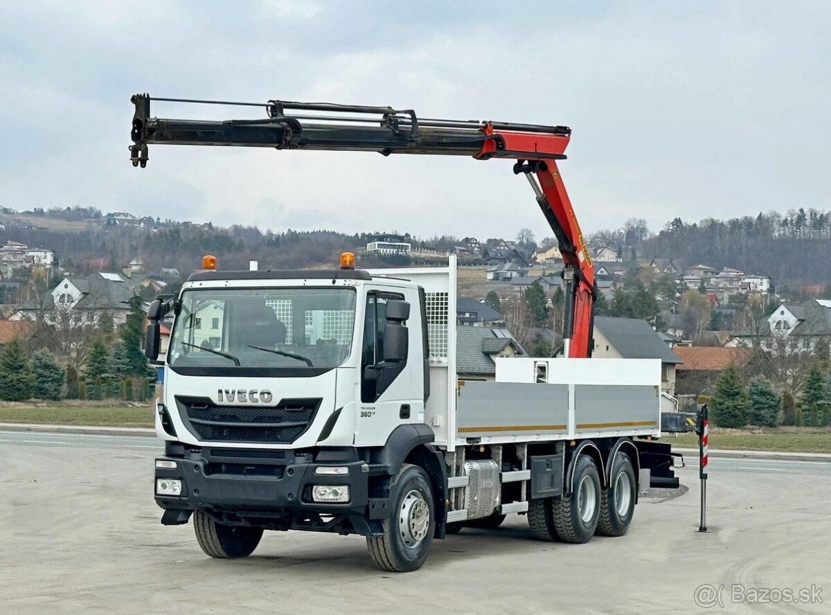 9189 - Iveco TRAKKER 360 - 6x4 - Valník – HR-PALFINGER PK 16