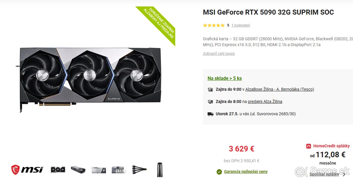 MSI RTX 5090 SUPRIM
