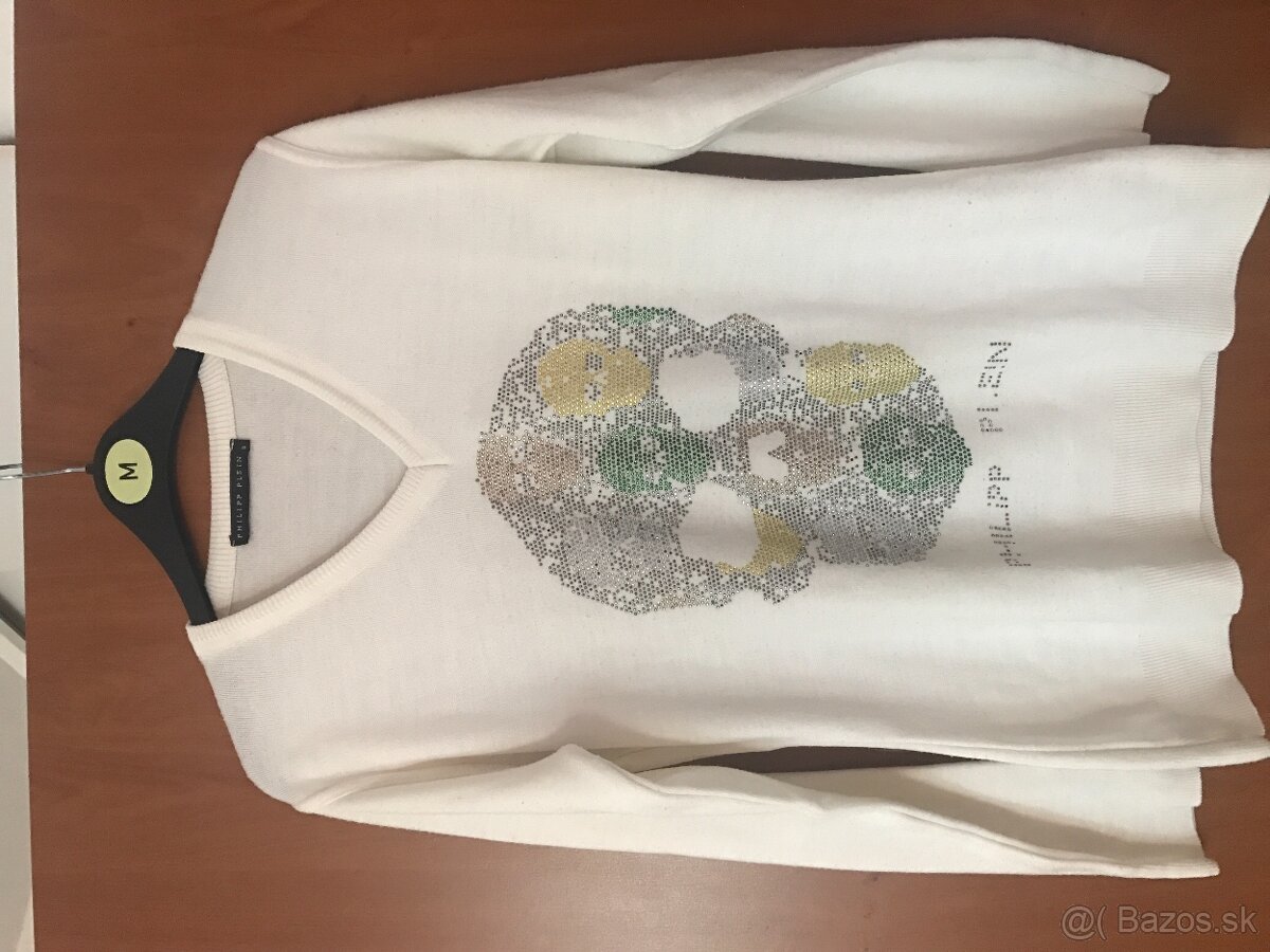 PHILIPP PLEIN white dámsky trickovy/svetrik S/M