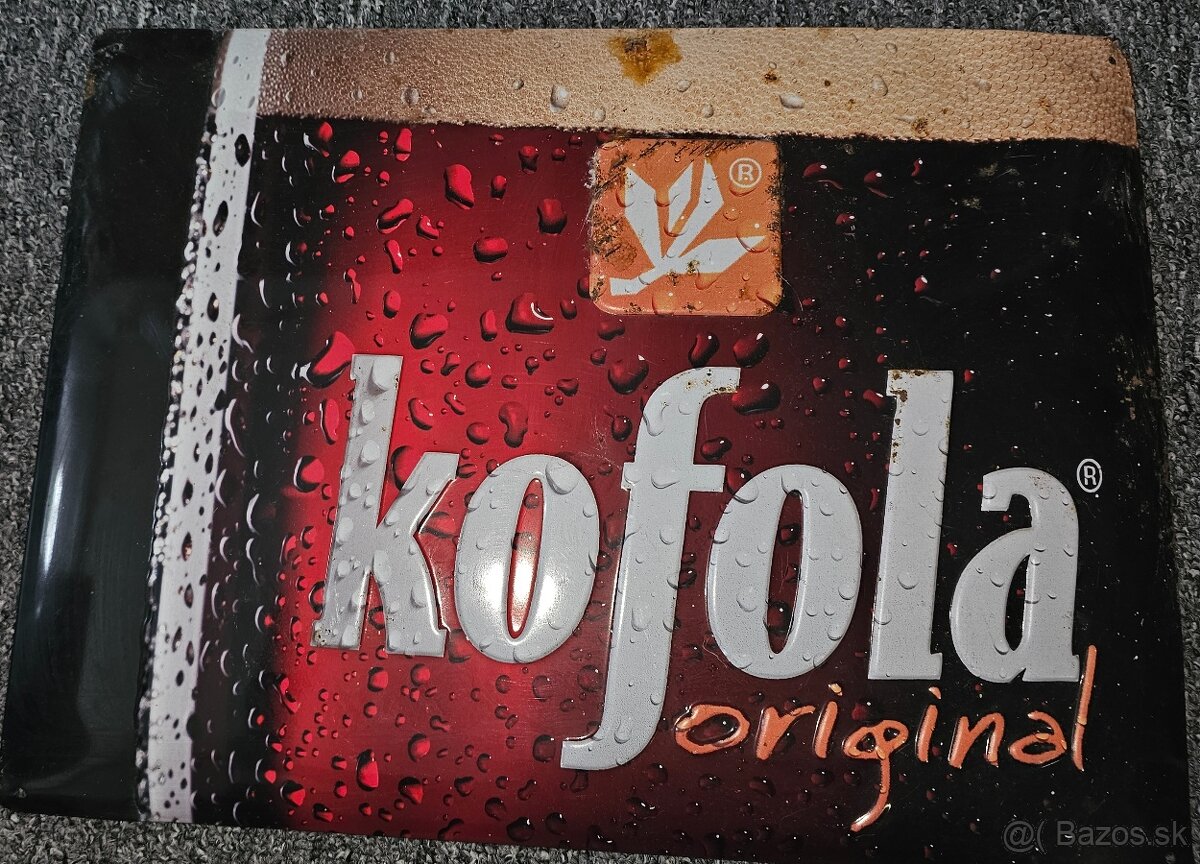 Plechová tabuľa Kofola
