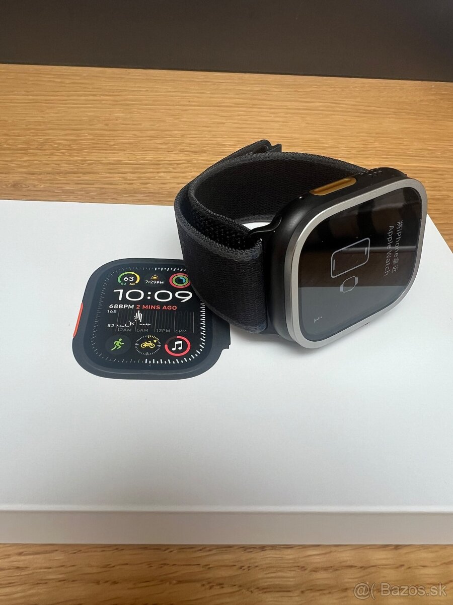 Predám apple WATCH ULTRA 2, BLACK, TOP stav, ZARUKA SK VOLNE