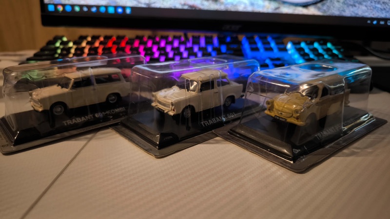 3x Trabant 601/601 Kombi/P50 Kombi 1:43