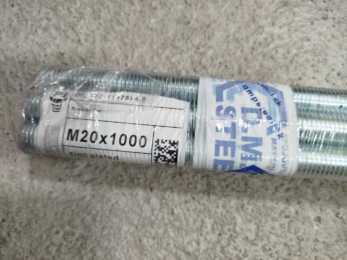 Zavitova tyc M20x1000