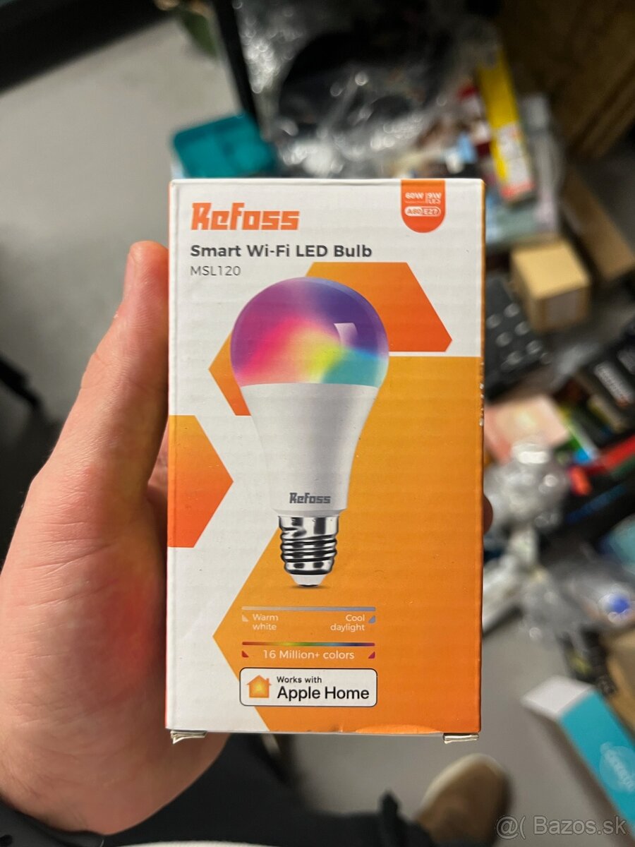 ReFoss Smart Wi-Fi LED žiarovka MSL120 – RGB + biela, E27, A