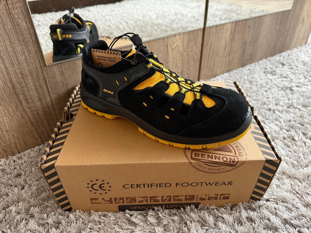 Pracovné sandále BENNON BOMBIS Lite S1 Yellow vel.44