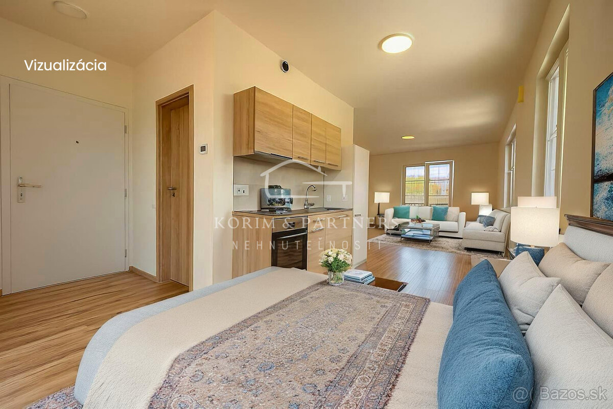 Veľký 1 izbový apartmán B307 v Danubia Residence v Komárne