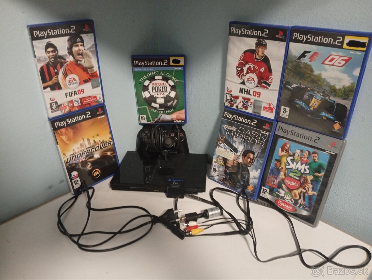 PLAYSTATION 2 SLIM+PRÍSLUŠENSTVO