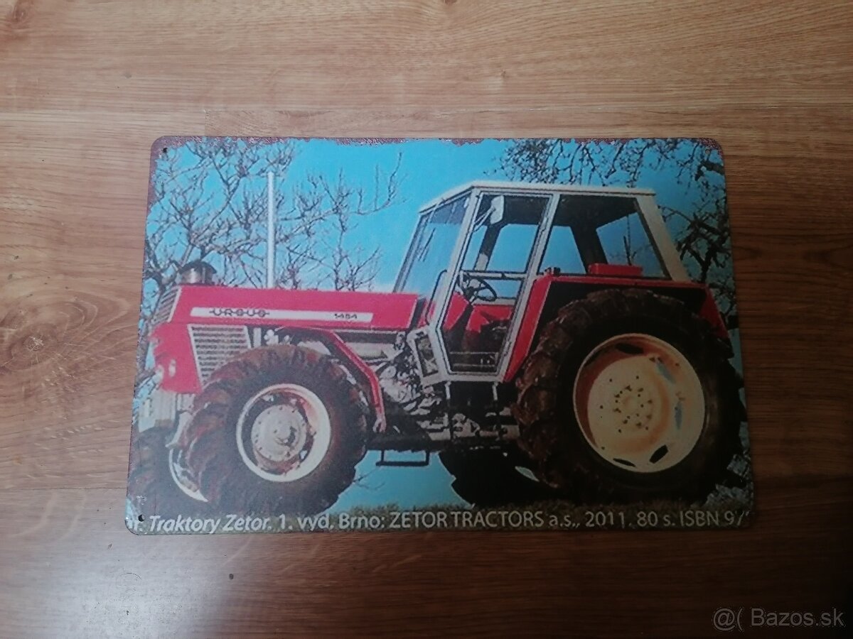 Plechová tabuľa Traktor