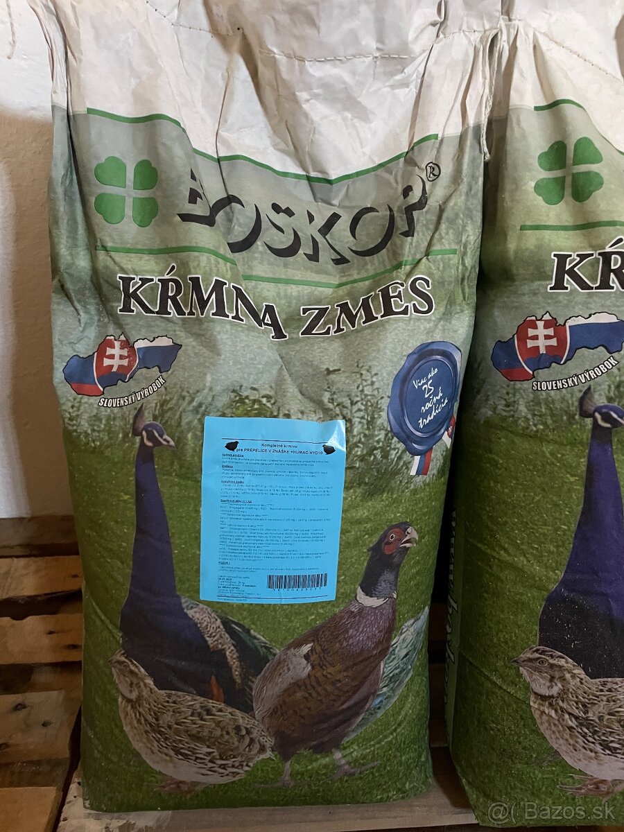 Prepelice kŕmne zmesi