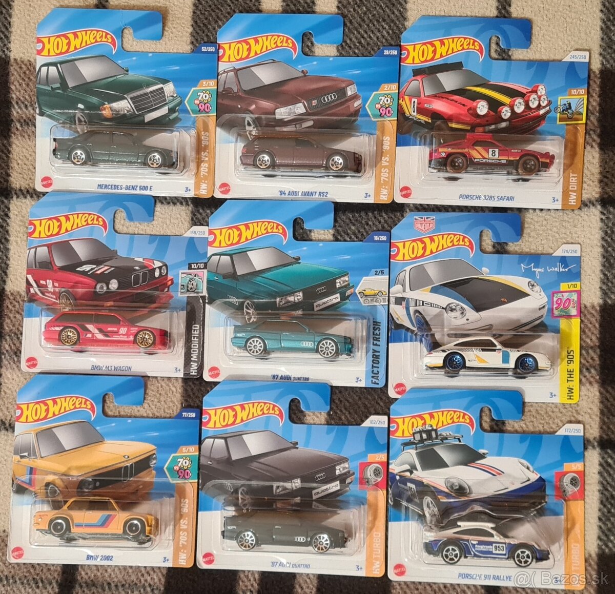 Hot Wheels Audi, BMW, Mercedes, Porsche