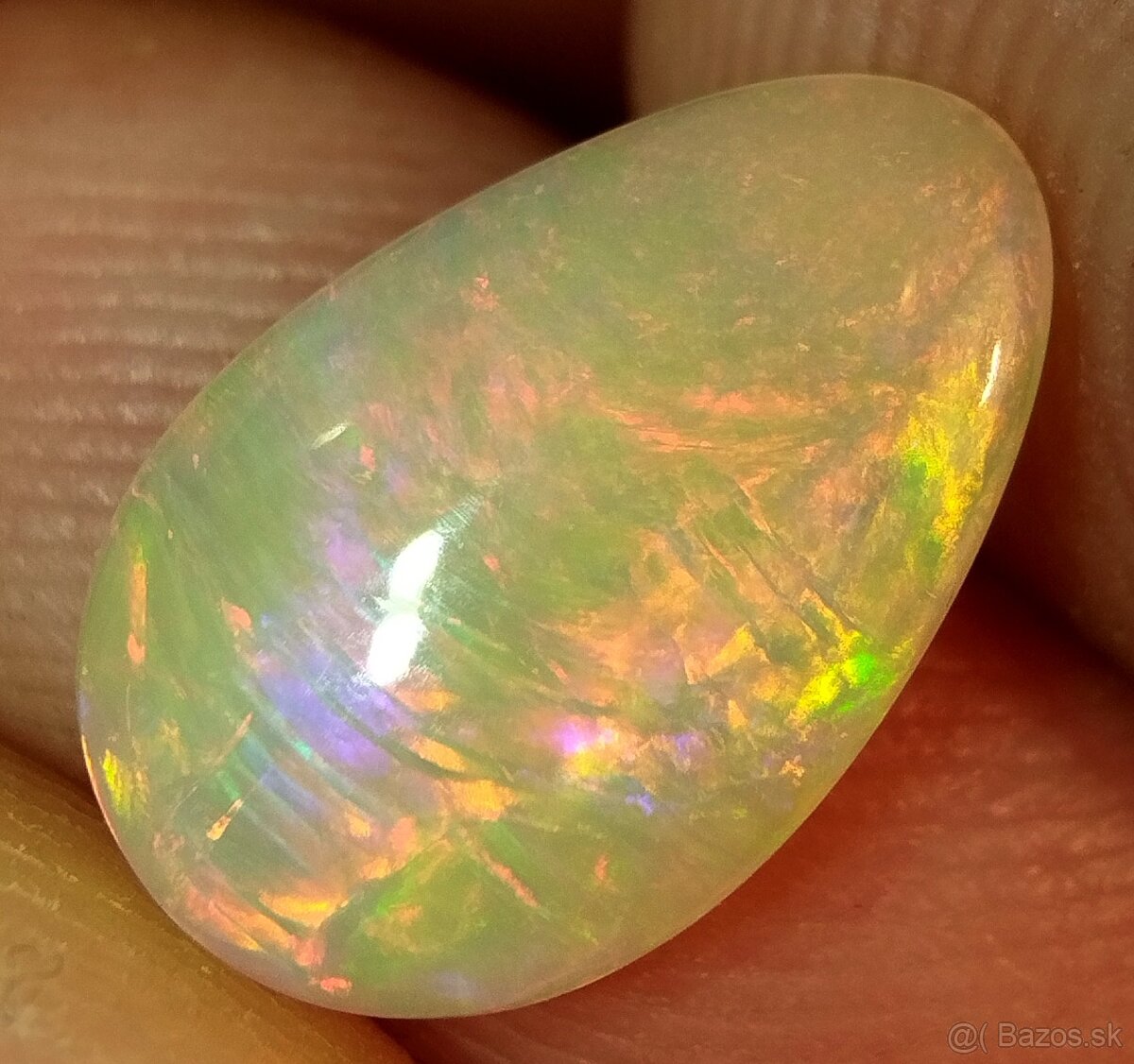 Drahý opál 1,25ct slza WELO ETIOPIA