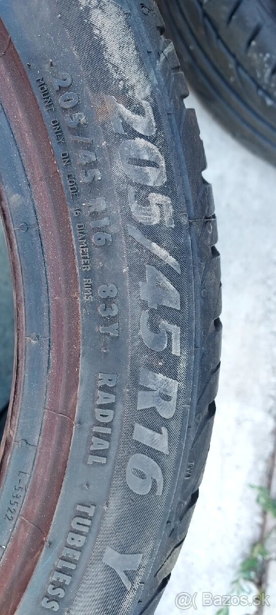 205/45/16...uz len 2ks...kazda je ina znacka