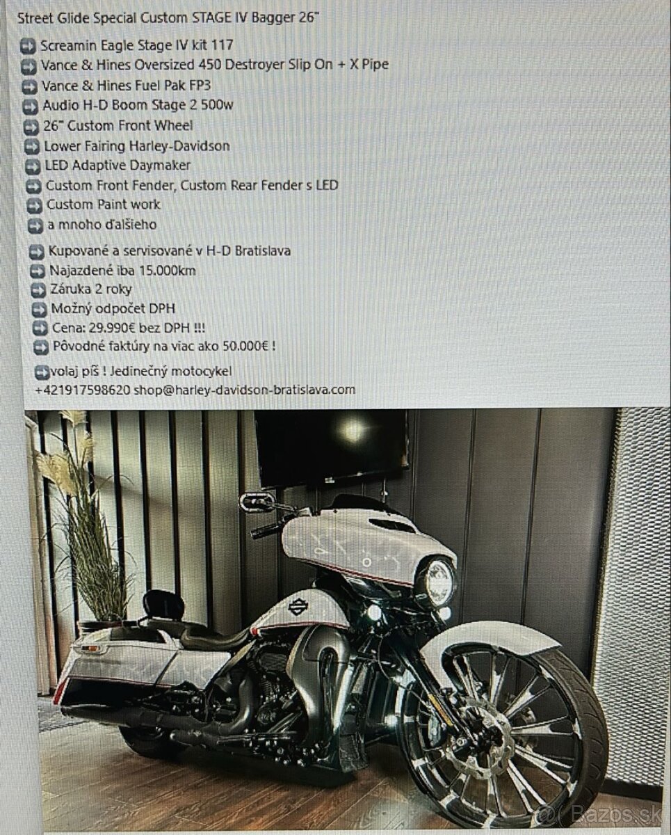 Predám Harley davidson