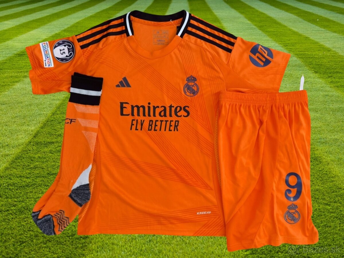 dres Mbappé #9 Real Madrid CF orange