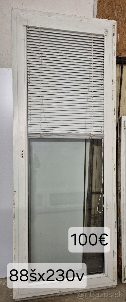 Balkónové plastové dvere 88x230