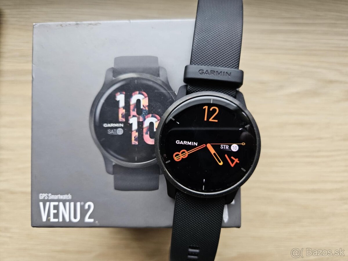 Garmin Venu2 black, krabica, zaruka