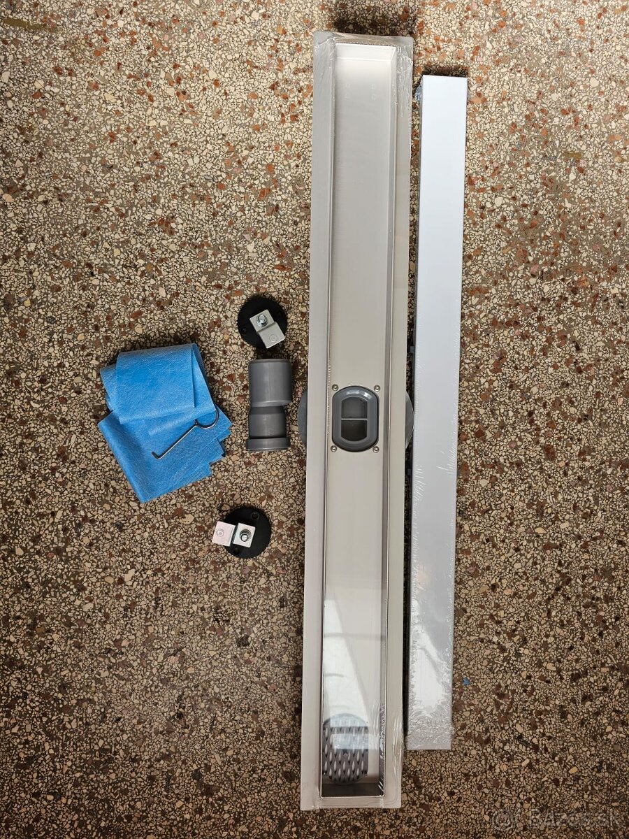 SPRCHOVÝ PODLAHOVÝ ŽĽAB, OTOČNÝ ODTOK 2v1 80cm