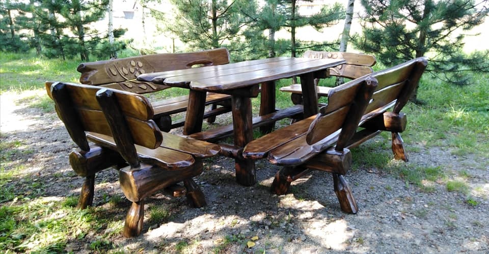 Záhradný nábytok. Masívny nábytok. Drevený nábytok. Dubový