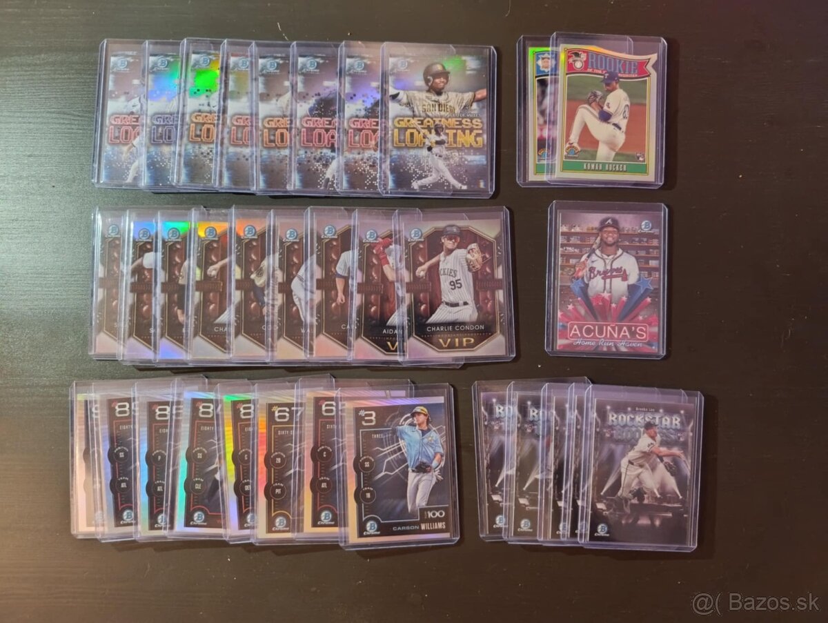 Bowman 2025 INSERTY. Od 1€, Set Builder, Baseball karty