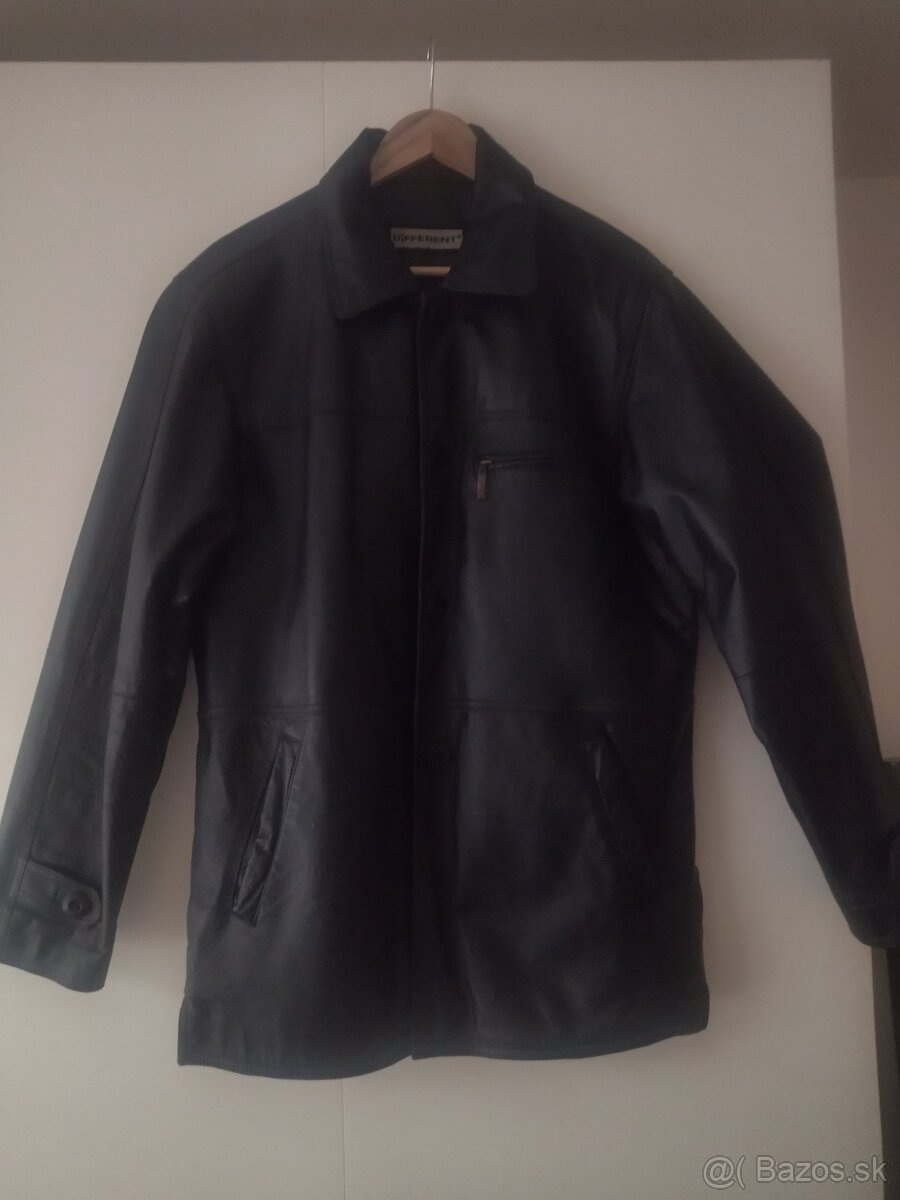 Kožená pánska štílova bunda differend