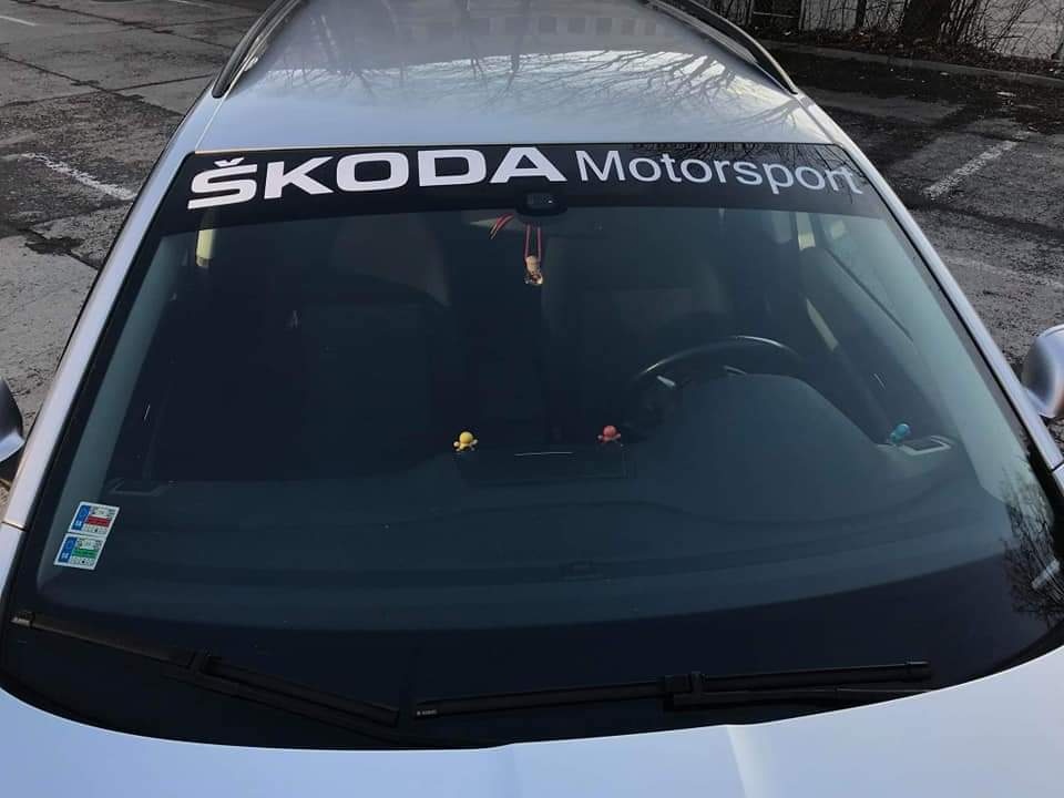 Nálepka na auto Škoda motorsport