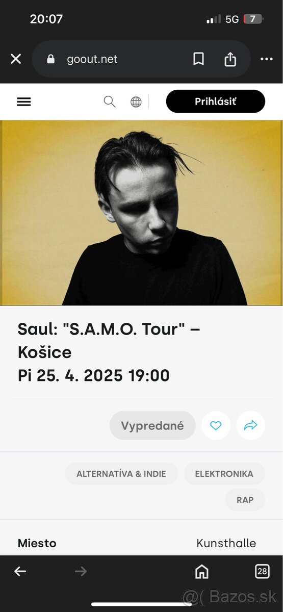 Kúpil 2 lístky