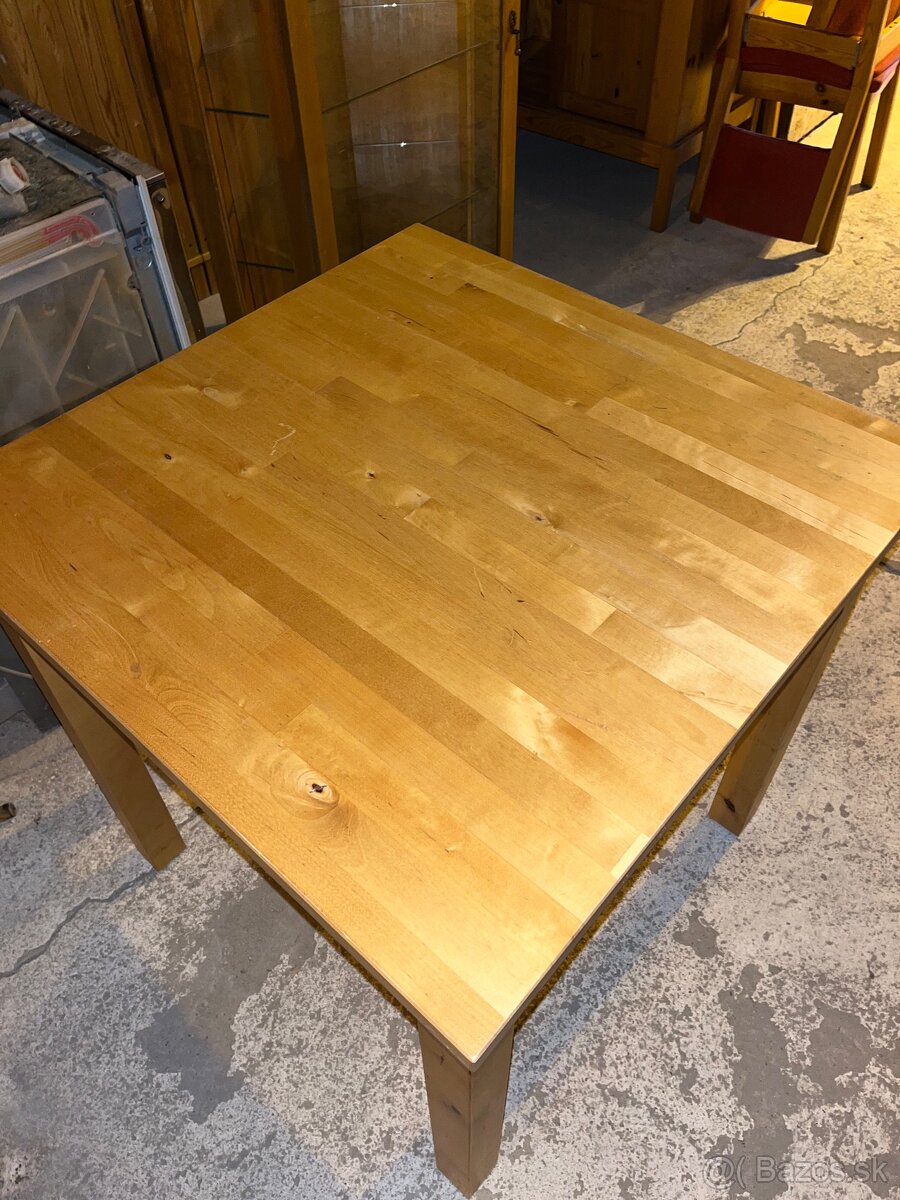 Norden ikea 75x75 stôl drevo