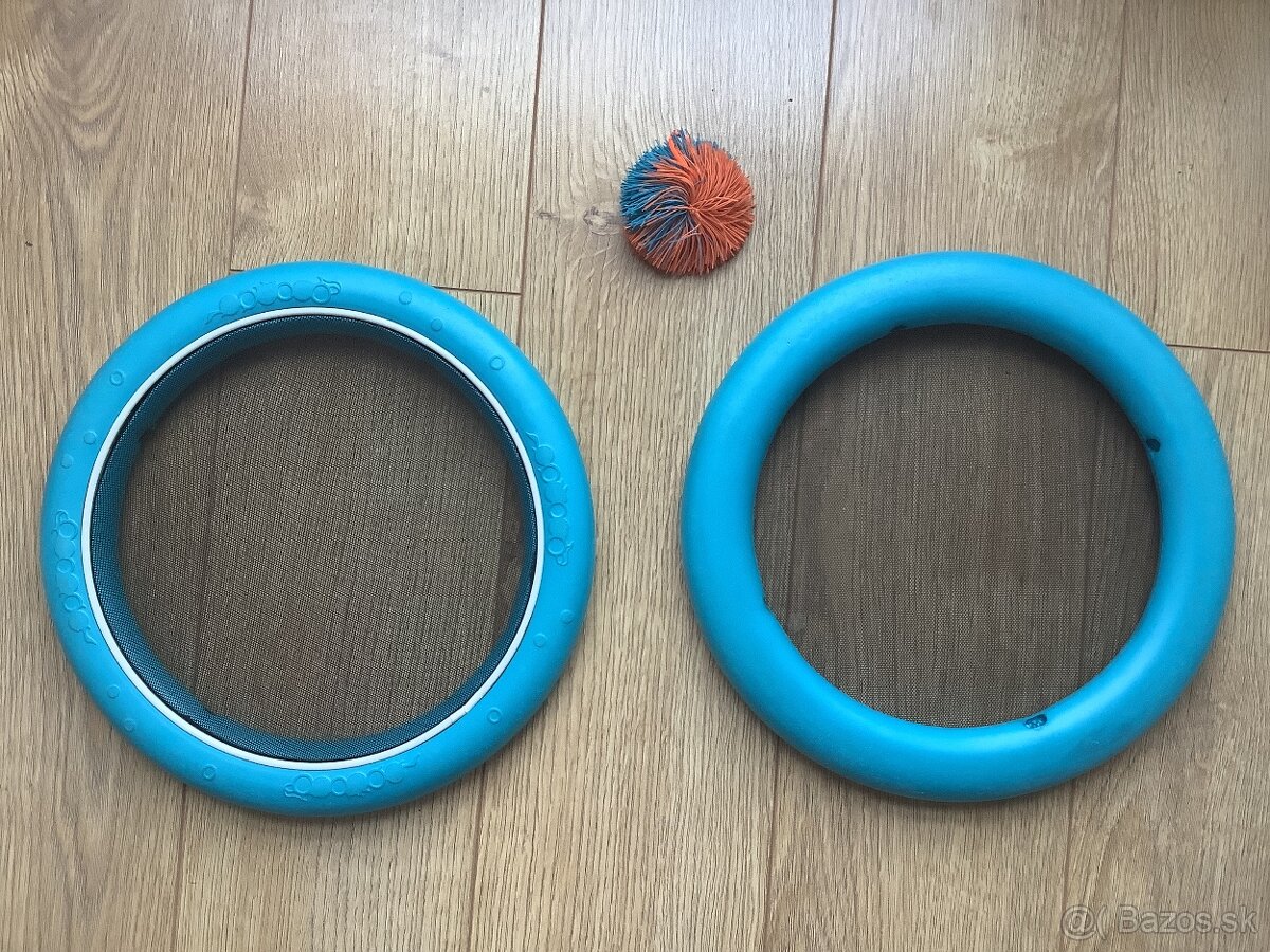 Frisbee - sada 2 lietajúcich tanierov s mäkkou loptičkou