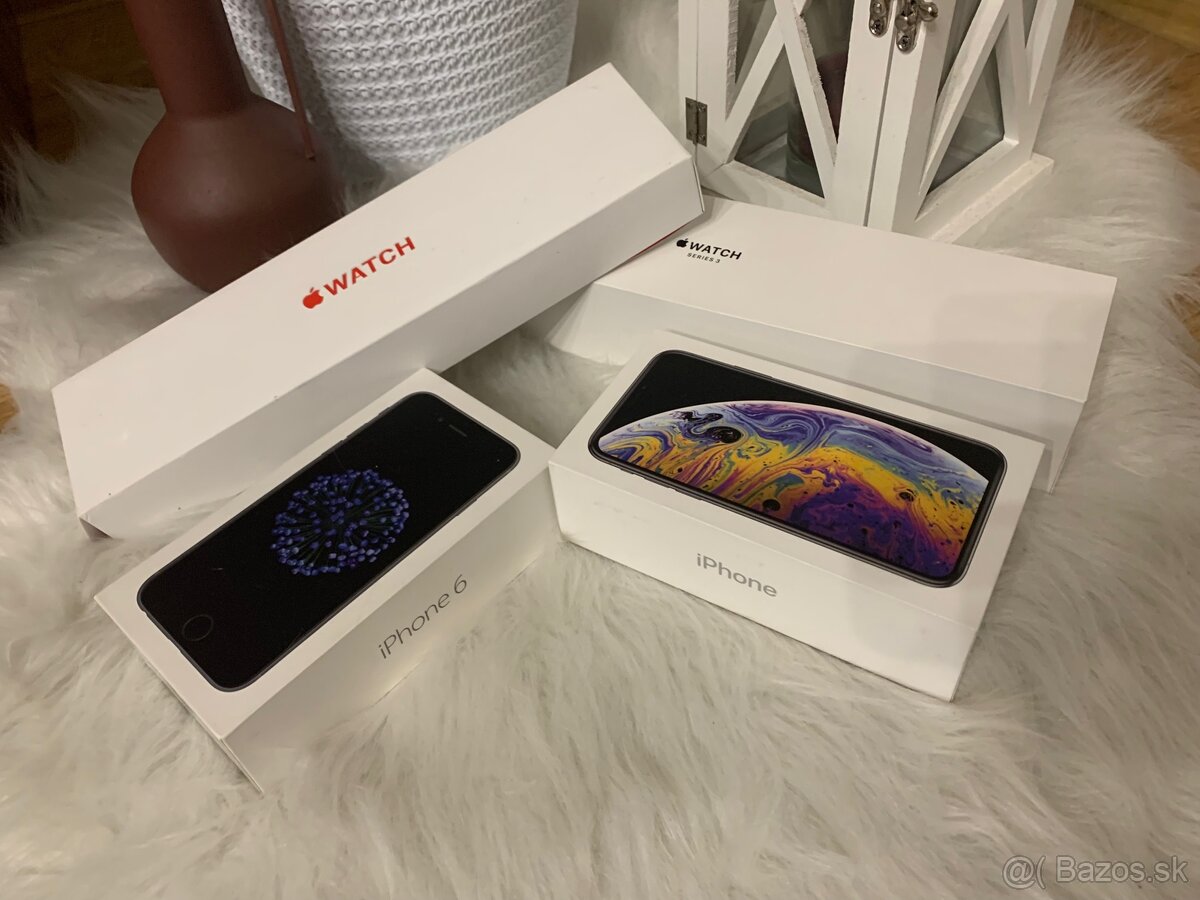 Krabice - iPhone a apple Watch