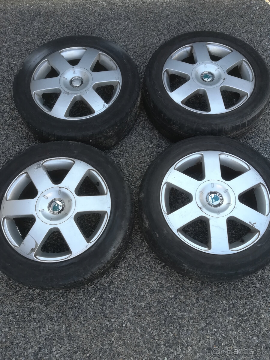 kolesa, elektrony, alu disky, R16 5x112 , octavia 2 skoda