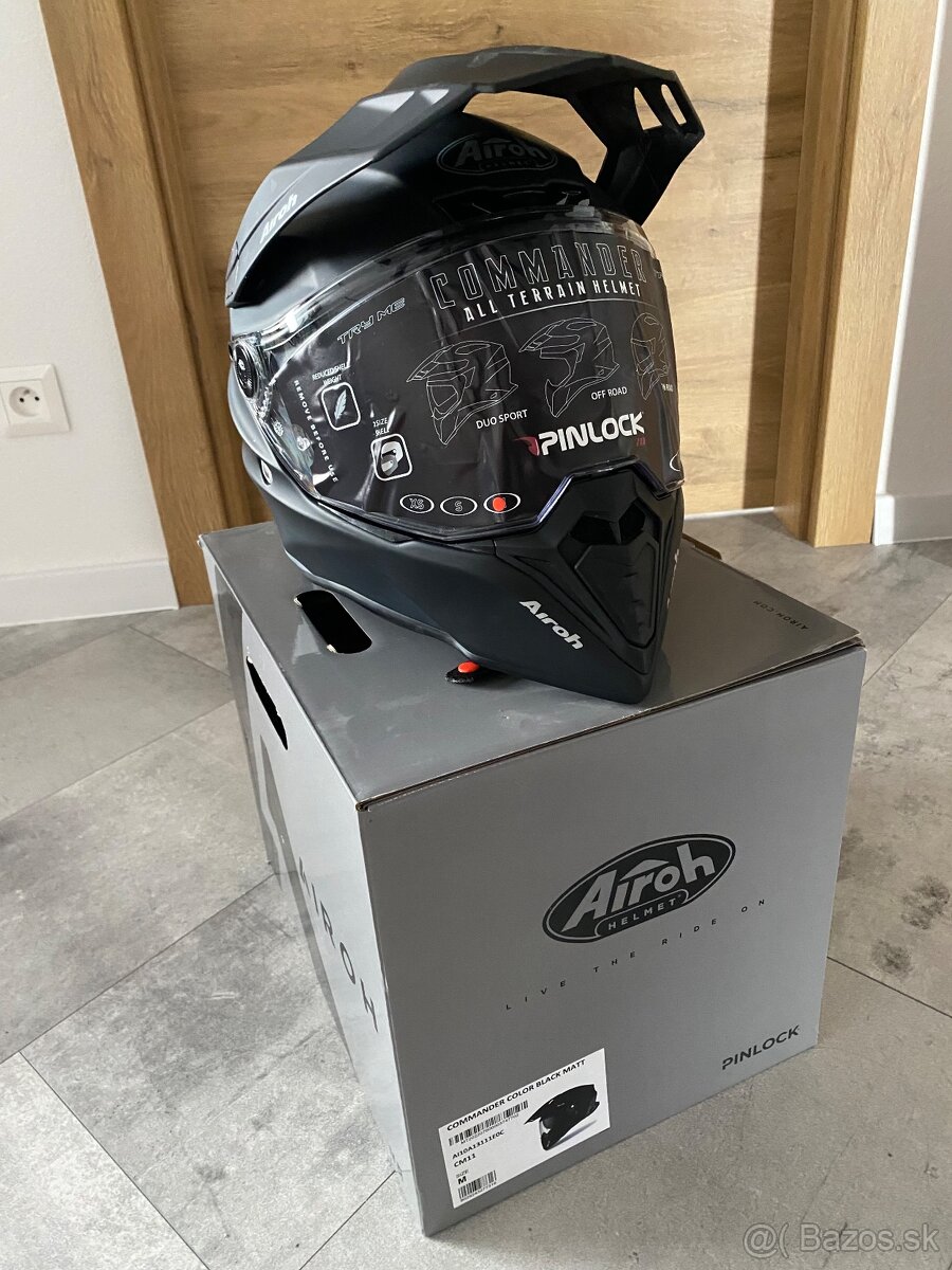 Airoh COMMANDER veľ. M čierna matná NOVÁ