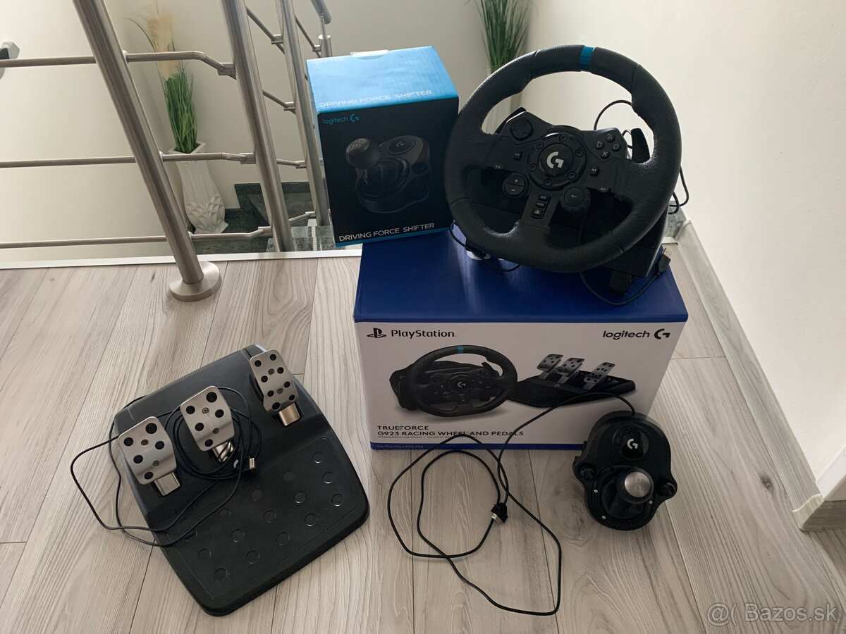 Predám Logitech G923 + Shifter (radiaca páka)