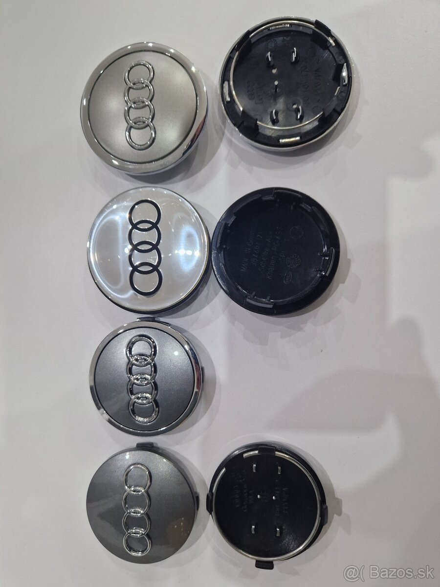 Stredové krytky AUDI 56, 60,61,65,69 mm
