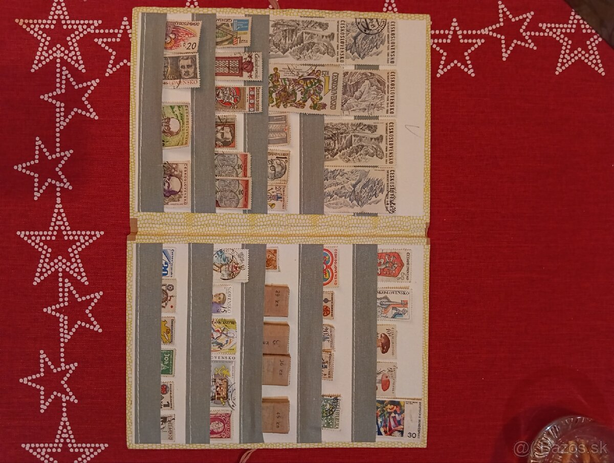 Staré poštové známky v albumoch