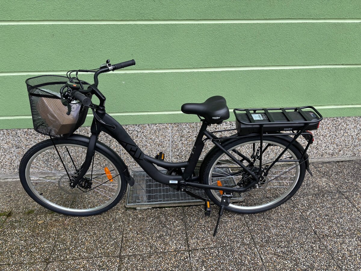 Mestský Elektrobicykel - HECHT PRIME BLACK (SET)