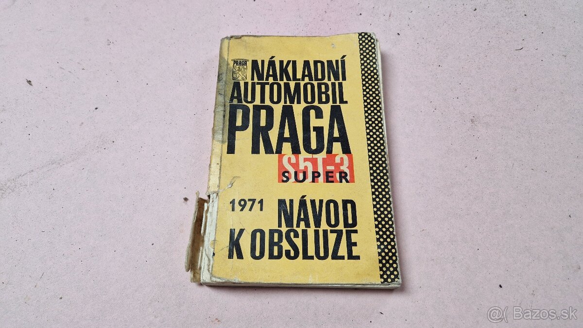 Kniha Praga S5T-3 Návod k obsluhe