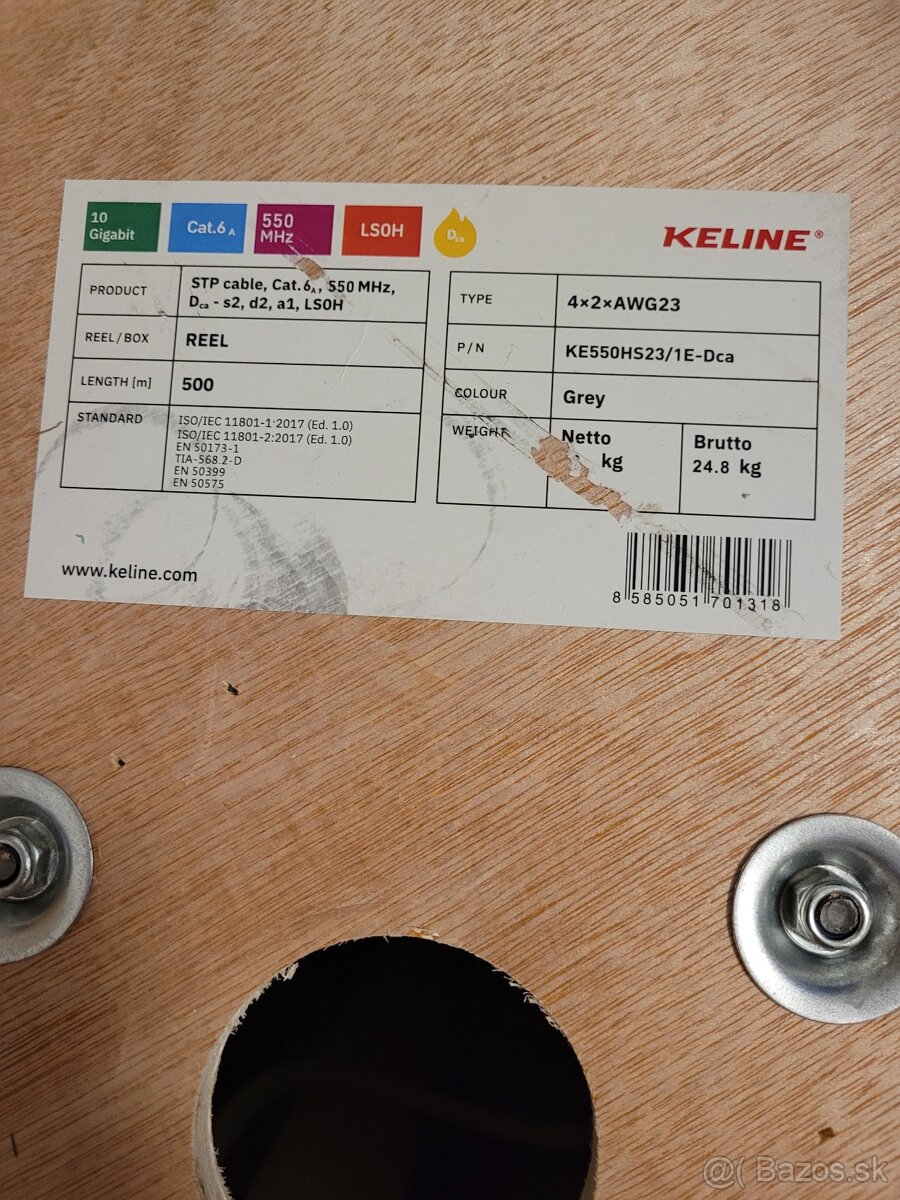 Dátovy kábel stp cat 6A