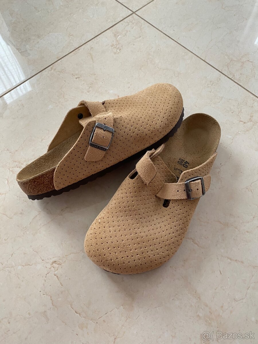 Birkenstock Boston Suede Embossed