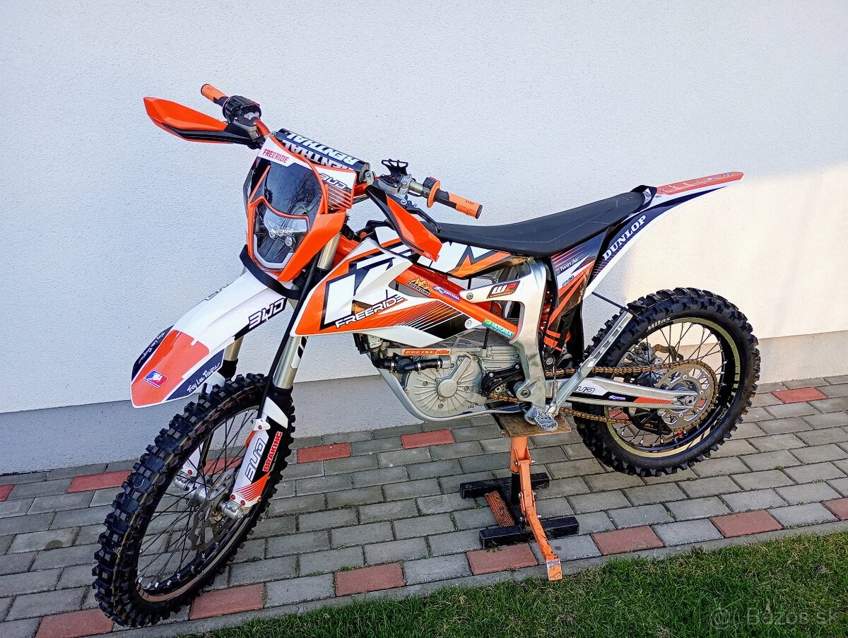 KTM freeride e-xc + nosič na ťažné